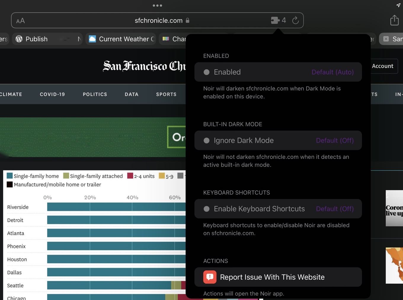 Using Safari at night gets easier with Noir – Six Colors