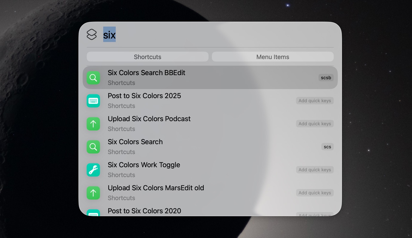 I’m switching back from Spotlight, at least for now