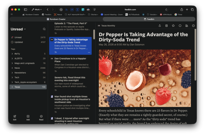 RSS journeys: Consider the news-reading squirrel